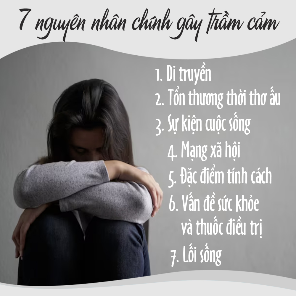 7 nguyên nhân chính gây trầm cảm